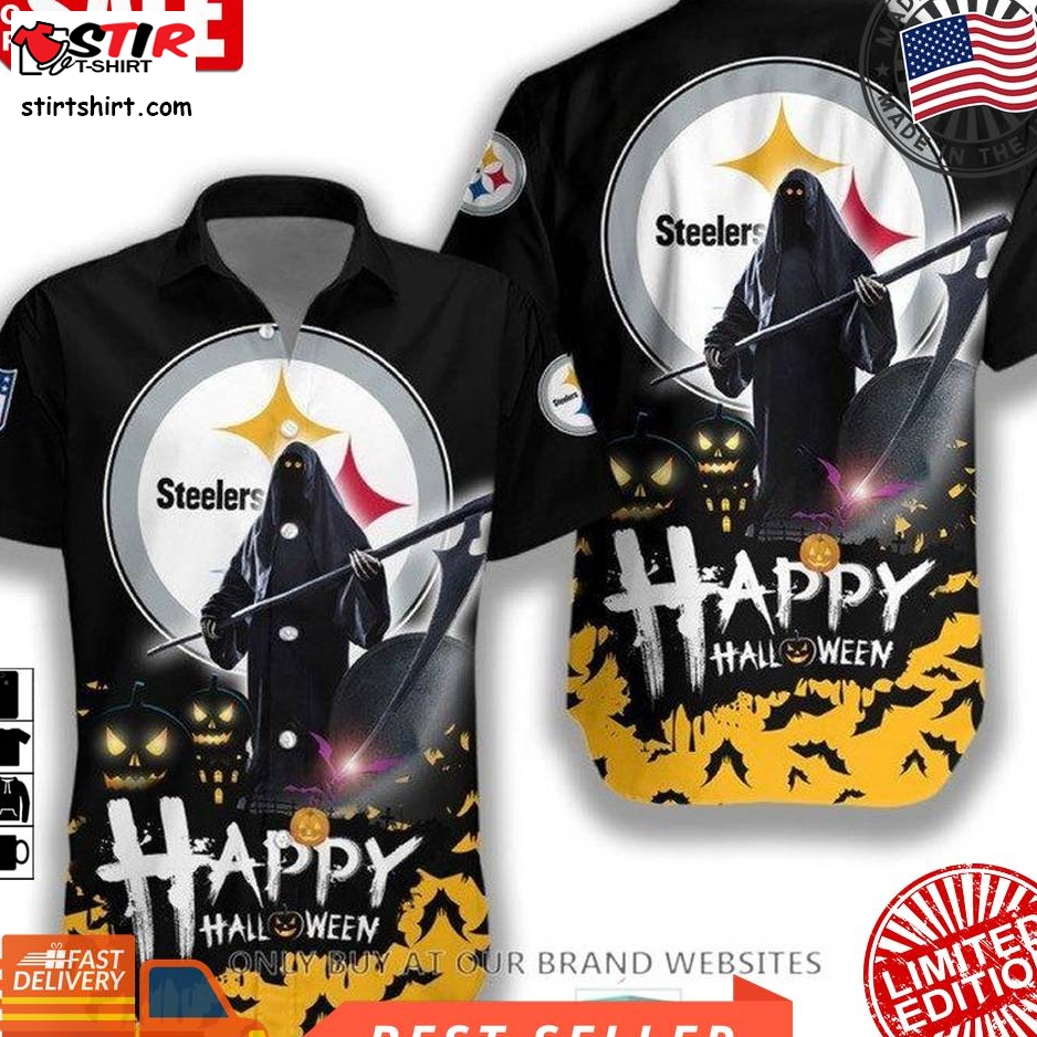 Nfl Pittsburgh Steelers Happy Halloween Hawaiian Shirt  
