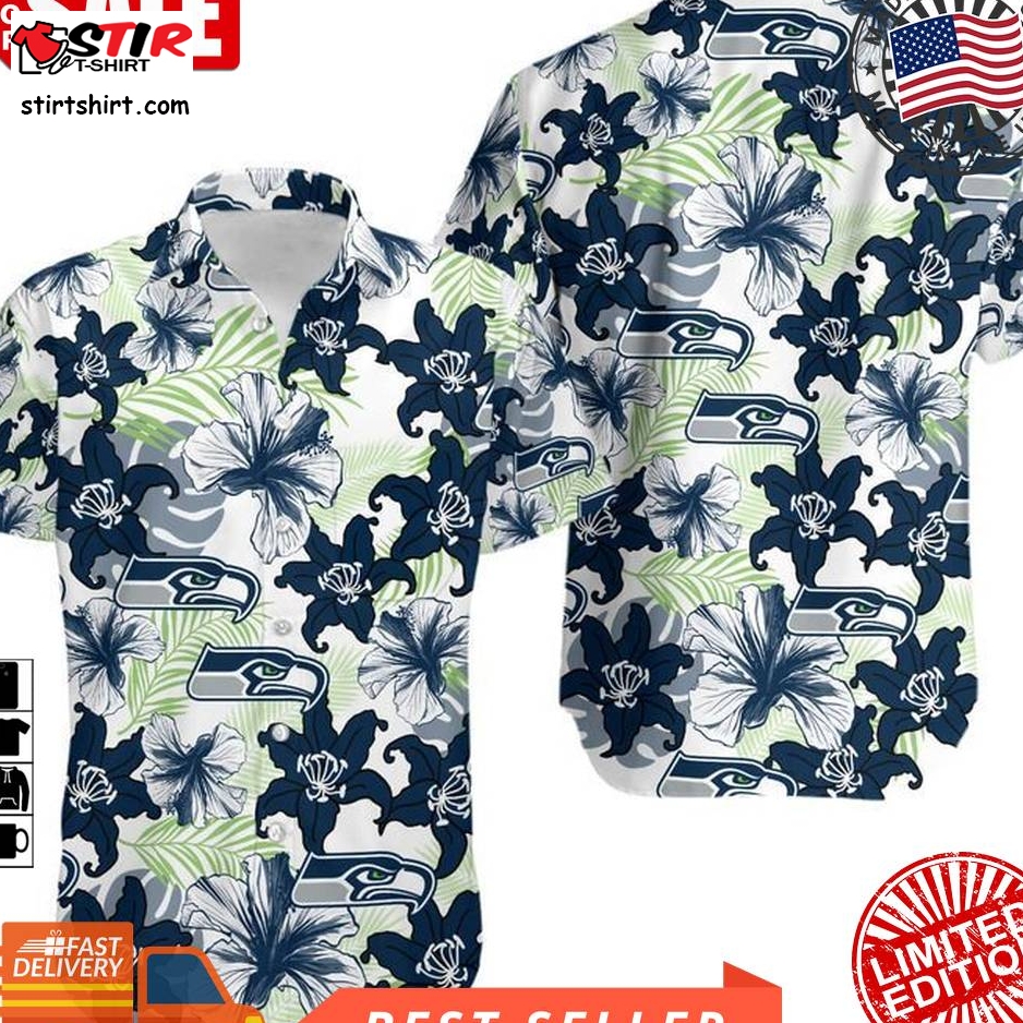 Nfl Seattle Seahawks Flower Hawaii 3D Shirt Tnt 00095 Hws
