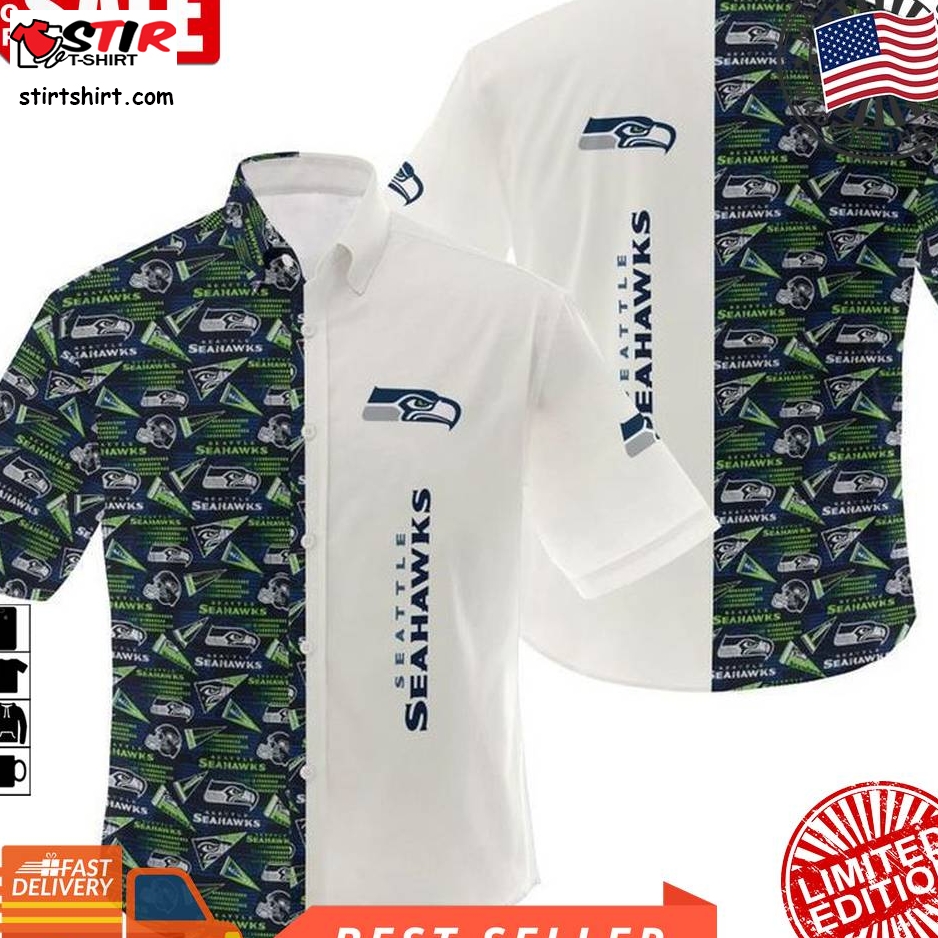 Nfl Seattle Seahawks Gift For Fan Hawaiian Graphic Print Short Sleeve Hawaiian Shirt 6 H97