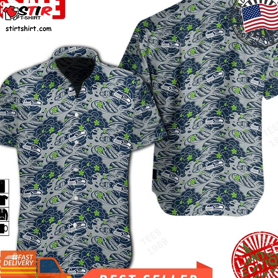 Nfl Seattle Seahawks Great Waves Of Japanese Hawaiian Shirt