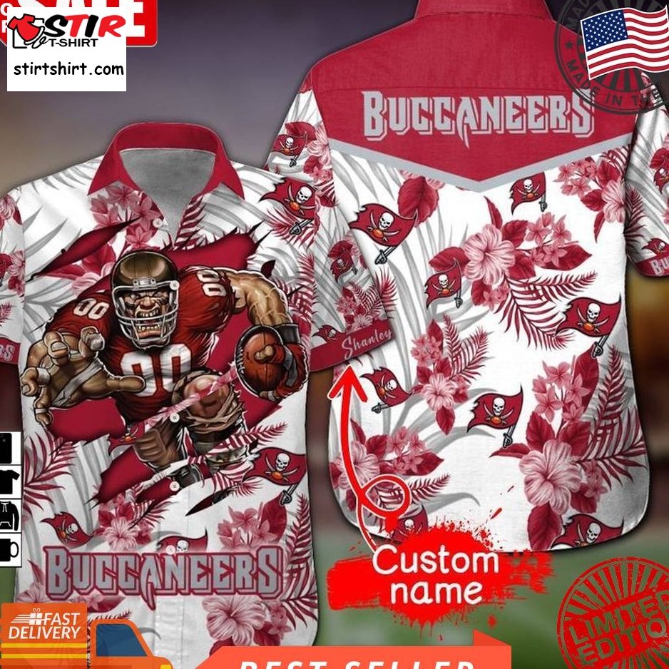 Nfl Tampa Bay Buccaneers Gift For Fan Personalized Hawaiian Graphic Print Short Sleeve Hawaiian Shirt H97
