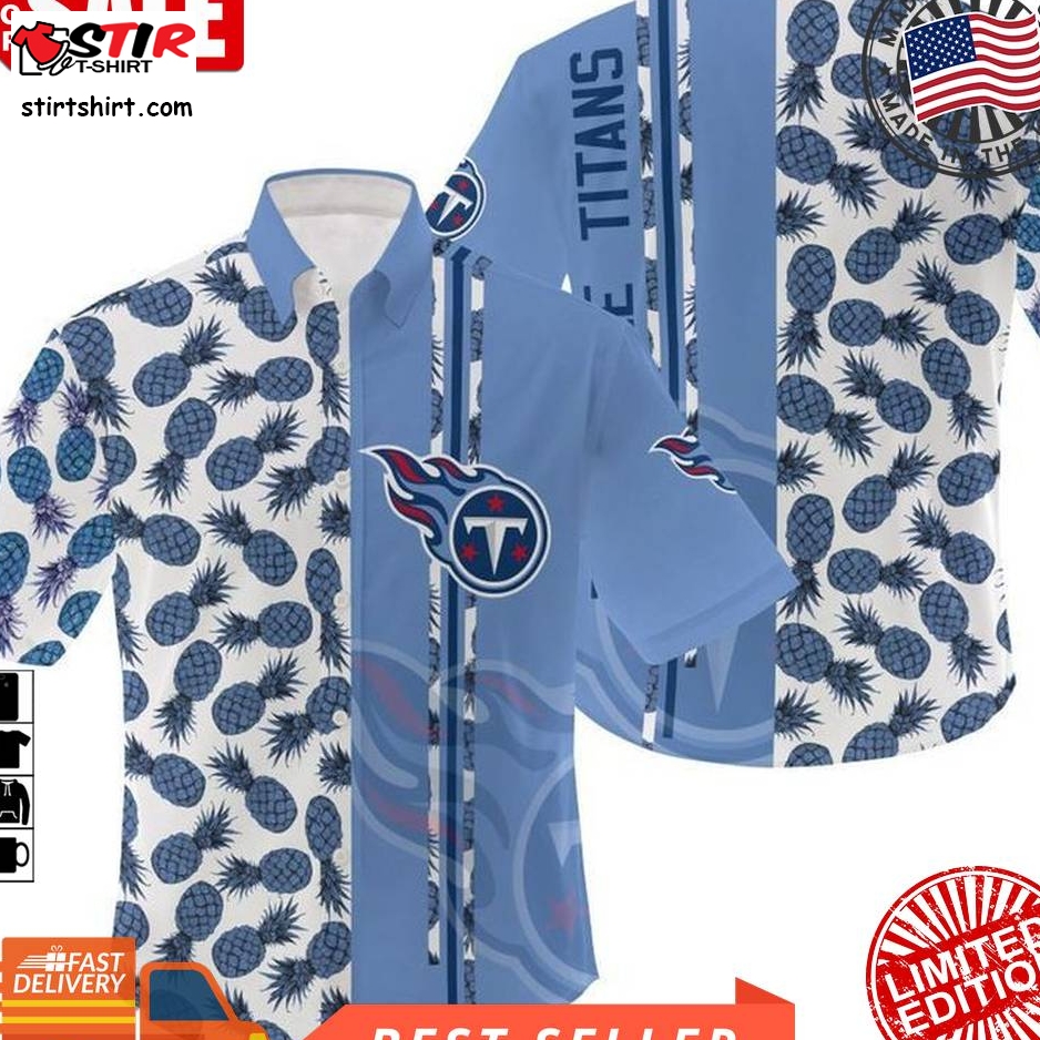 Nfl Tennessee Titans Gift For Fan Hawaiian Graphic Print Short Sleeve Hawaiian Shirt 4 H97