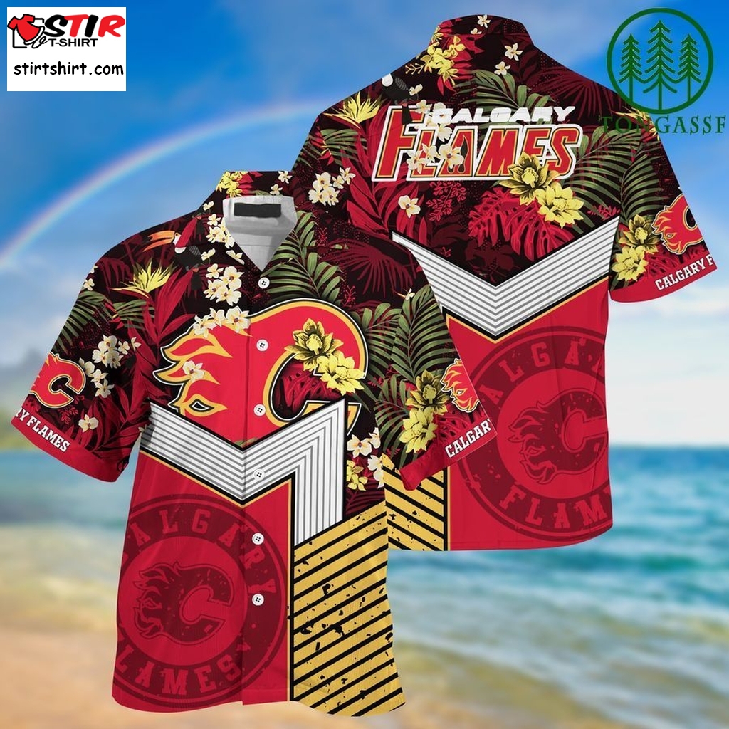 Nhl Calgary Flames Hawaii Shirt And   New Collection For This Summer  Nhl 
