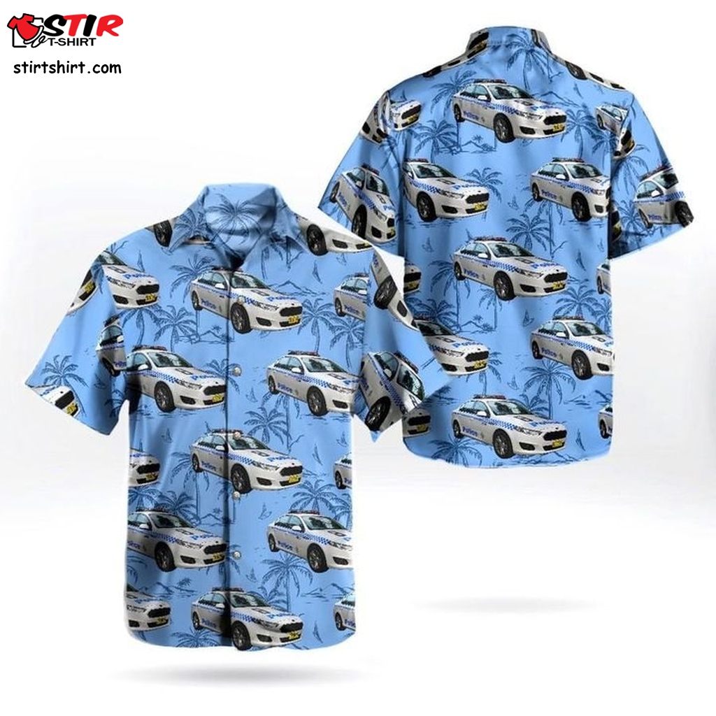 Nsw Police Force Ford Falcon General Duties Hawaiian Shirt   Styled