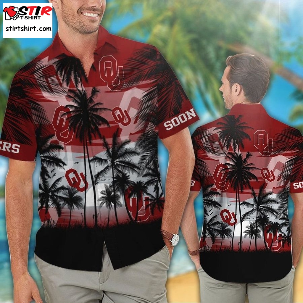 Oklahoma Sooners Football Tropical Hawaiian Shirt
