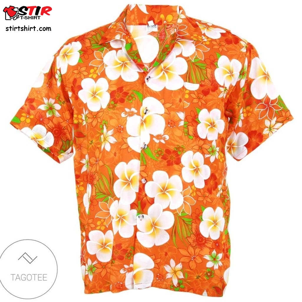 Orange Aloha Hawaiian Shirt Australia  Homer Simpson 