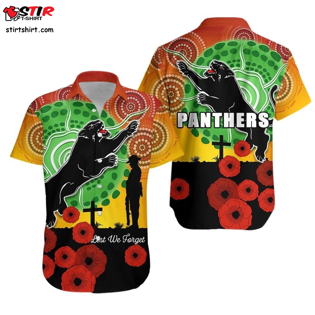 Panthers  Hawaiian Shirt Mix Indigenous Lest We Forget  A&m 