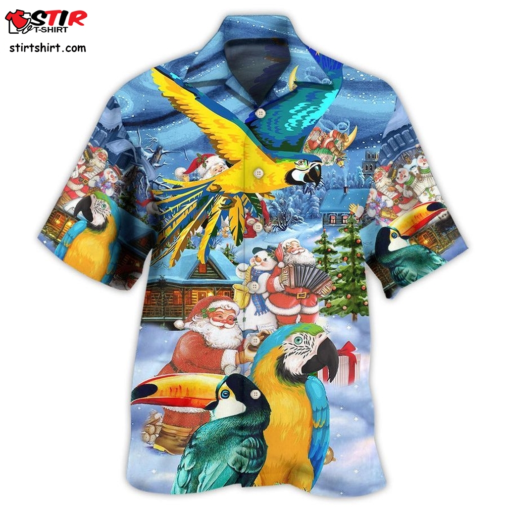 Parrots High By The Beach 1 Best Fathers Day Gifts Hawaiian Shirt Men  Parrots 