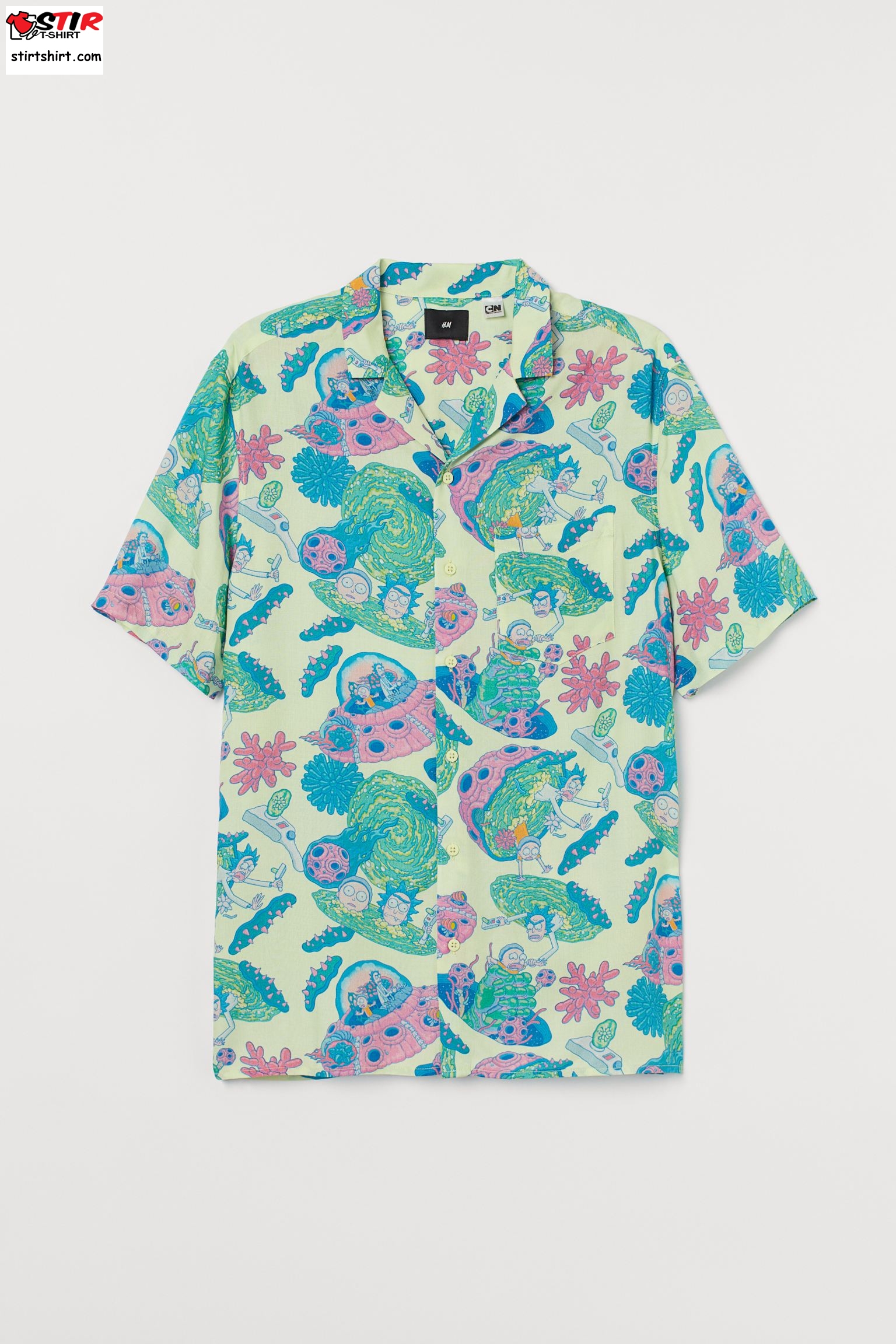 Patterned Resort Shirt1  Rick And Morty 