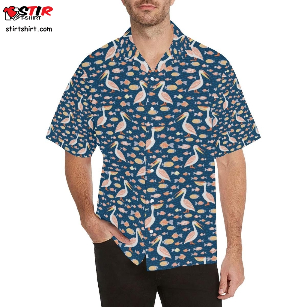 Pelican Pattern Print Design 01 Men All Over Print Hawaiian Shirt Model T58  Kingpin 