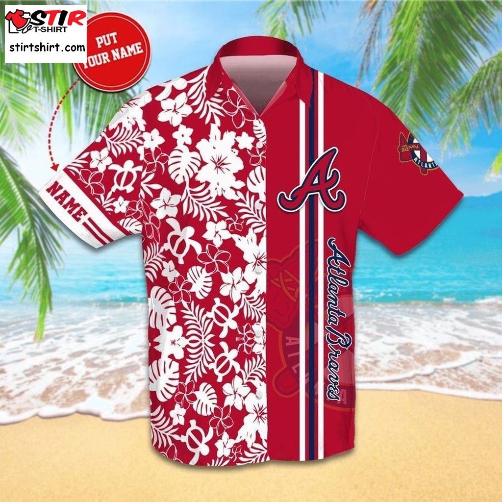 Personalized Atlanta Braves Hawaiian Shirts Short Beach