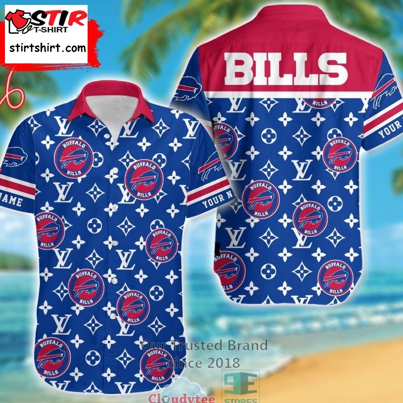 Personalized Buffalo Bills Louis Vuitton Pattern Hawaiian Shirt  