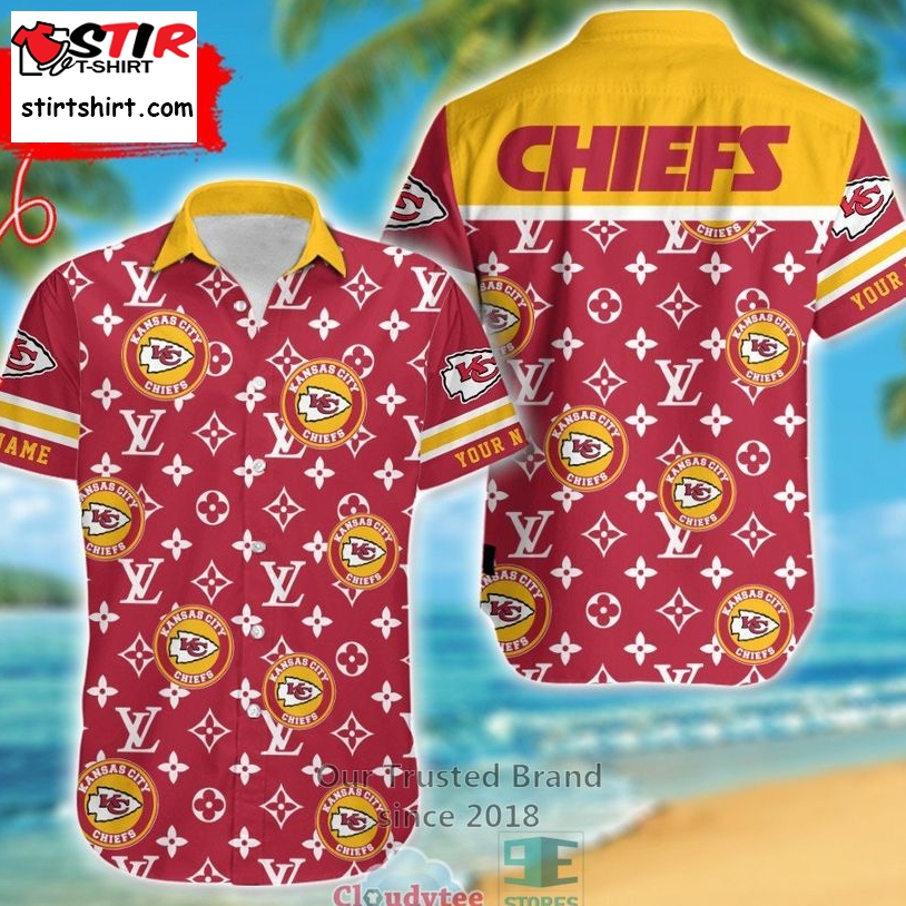 Personalized Kansas City Chiefs Louis Vuitton Pattern Hawaiian Shirt  