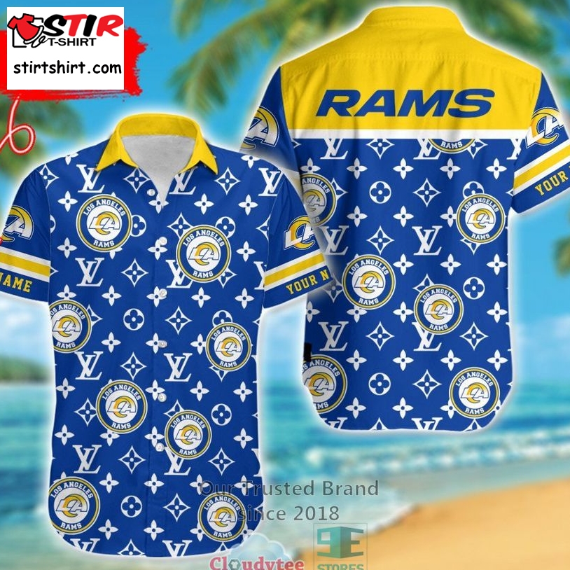 Personalized Los Angeles Rams Louis Vuitton Pattern Hawaiian Shirt  
