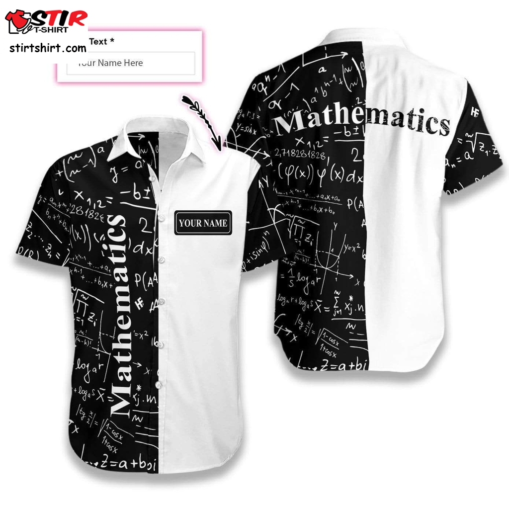 Personalized Mathematics Math Teacher Hawaiian Aloha Shirts Custom Name L   Outfit Women