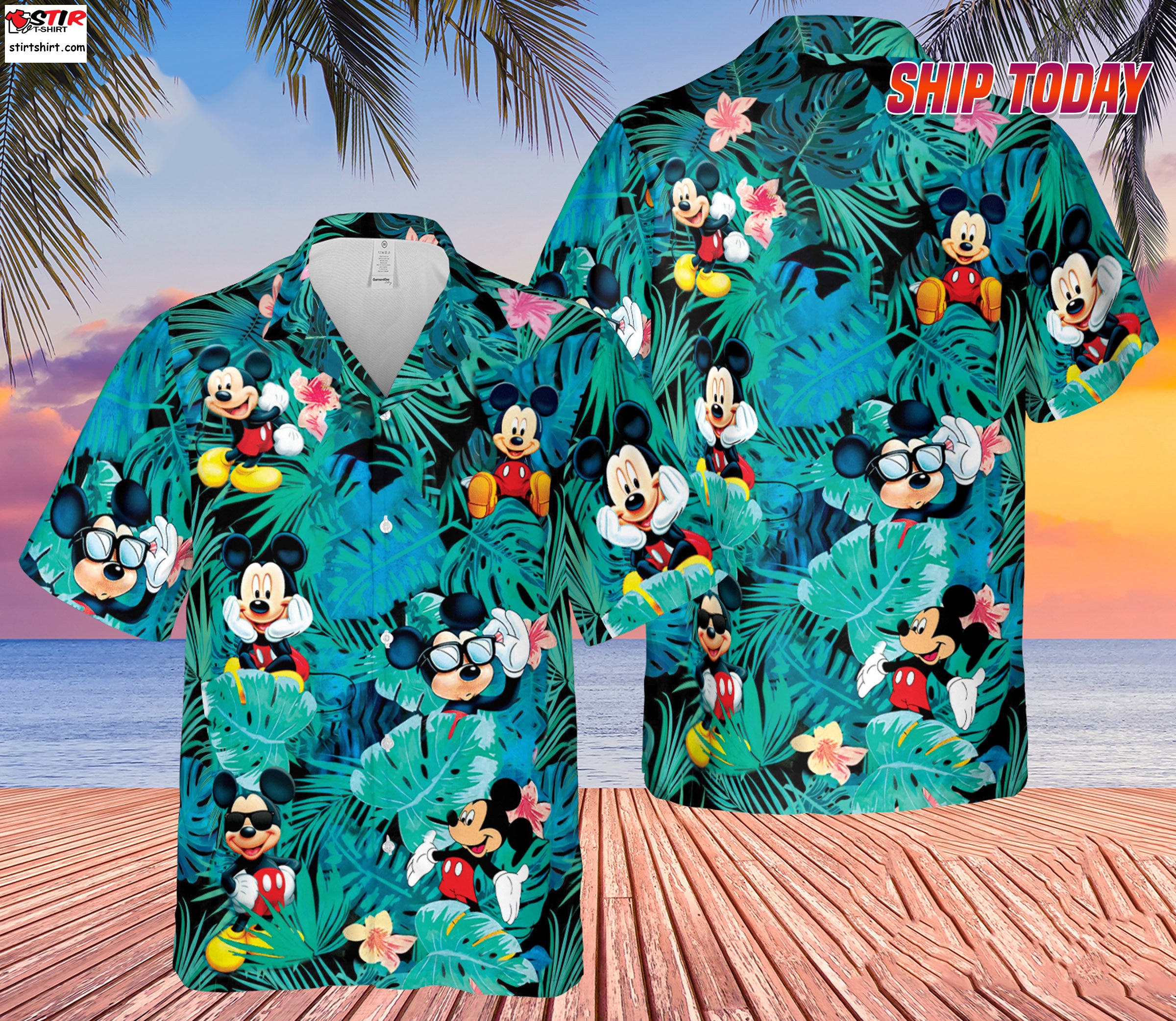 Personalized Photo Hawaiian Shirts,Disneyland Holiday Vacation Shirt,Disney Mickey Mouse Hawaiian Shirt,Cute Minnie Shirt,Disney World Shirt