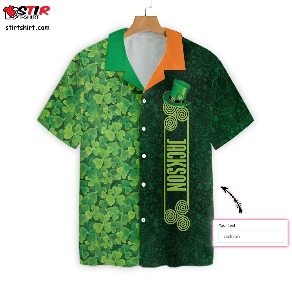 Personalized Shamrock Happy Saint Patrick Day Irish Ireland Ez20 1401 Custom Hawaiian Shirt Big And Tall Hawaiian Shirts  Big And Tall Christmas 