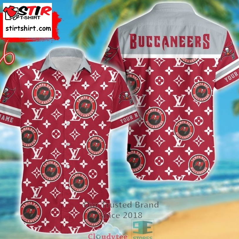 Personalized Tampa Bay Buccaneers Louis Vuitton Pattern Hawaiian Shirt  