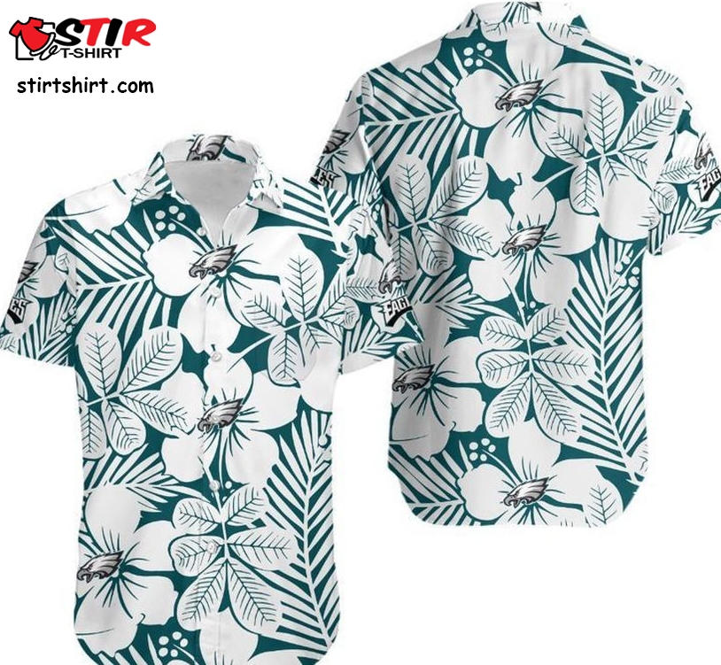 Philadelphia Eagles Flower Hawaii Shirt And Shorts Summer Collection H97  Short Sleeve 