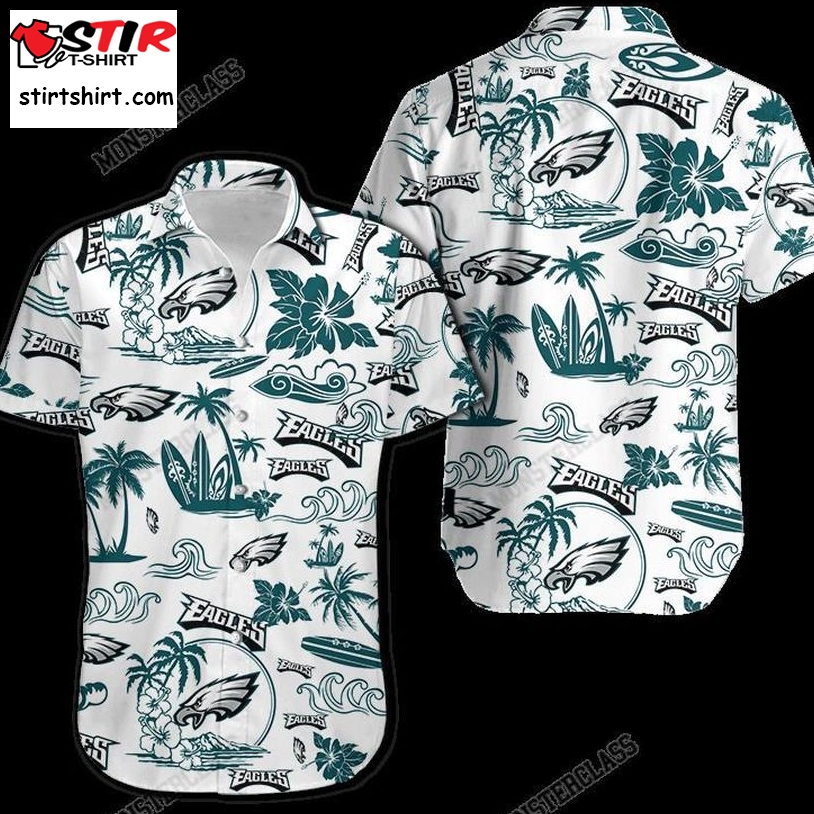 Philadelphia Eagles Island Hawaiian Shirt Short  Philadelphia Eagles 
