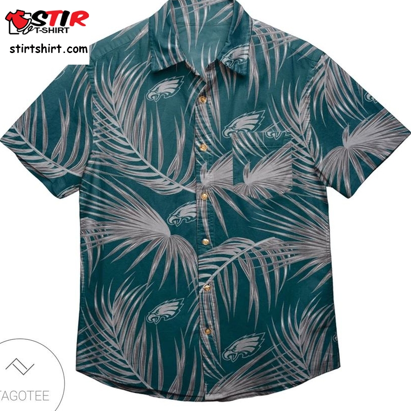 Philadelphia Eagles Tropical Pattern Hawaiian Shirt  Philadelphia Eagles 