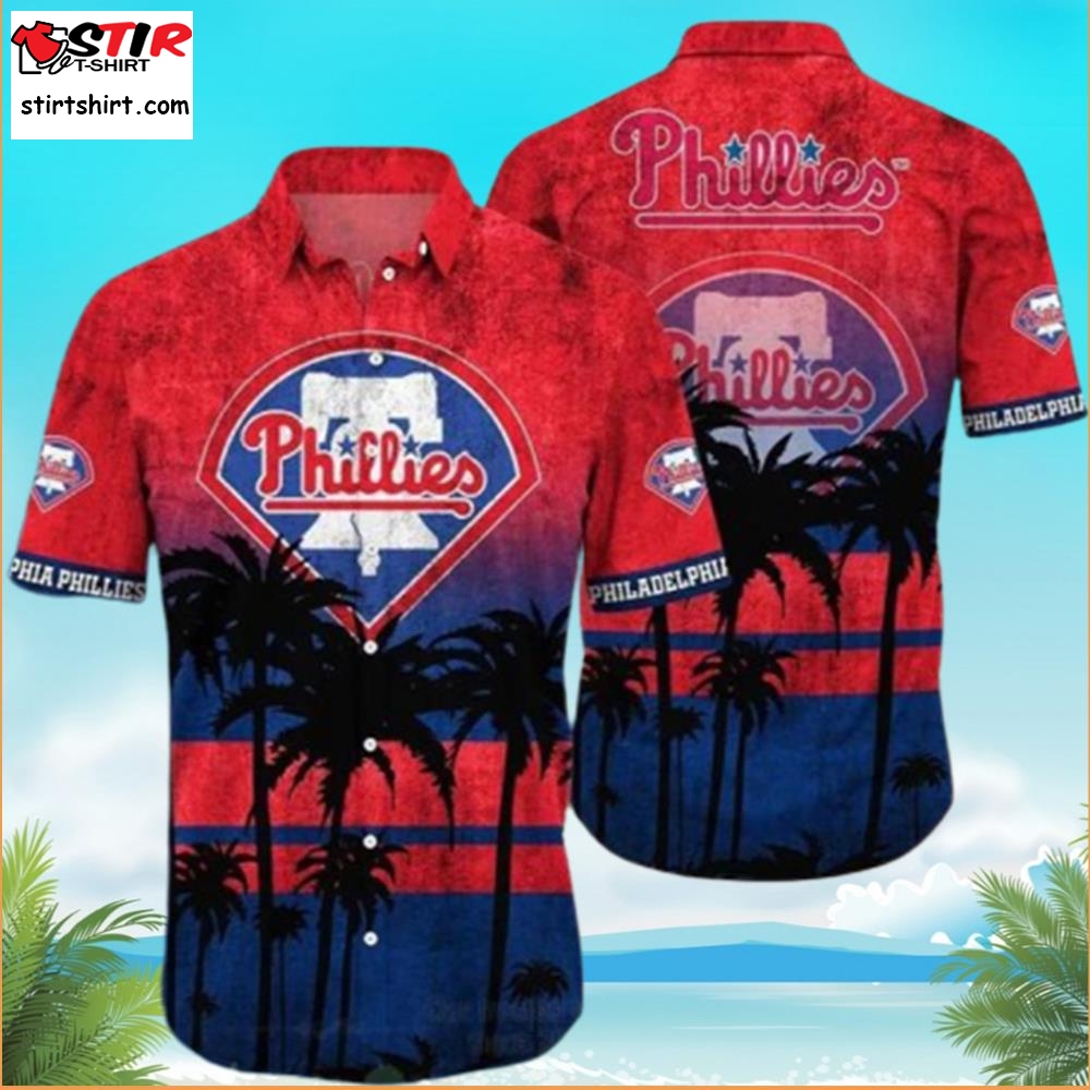 Philadelphia Phillies Hawaiian Shirt Men Women Tropical Palm Tree Shirt  Hawaiian Phillies Shirt