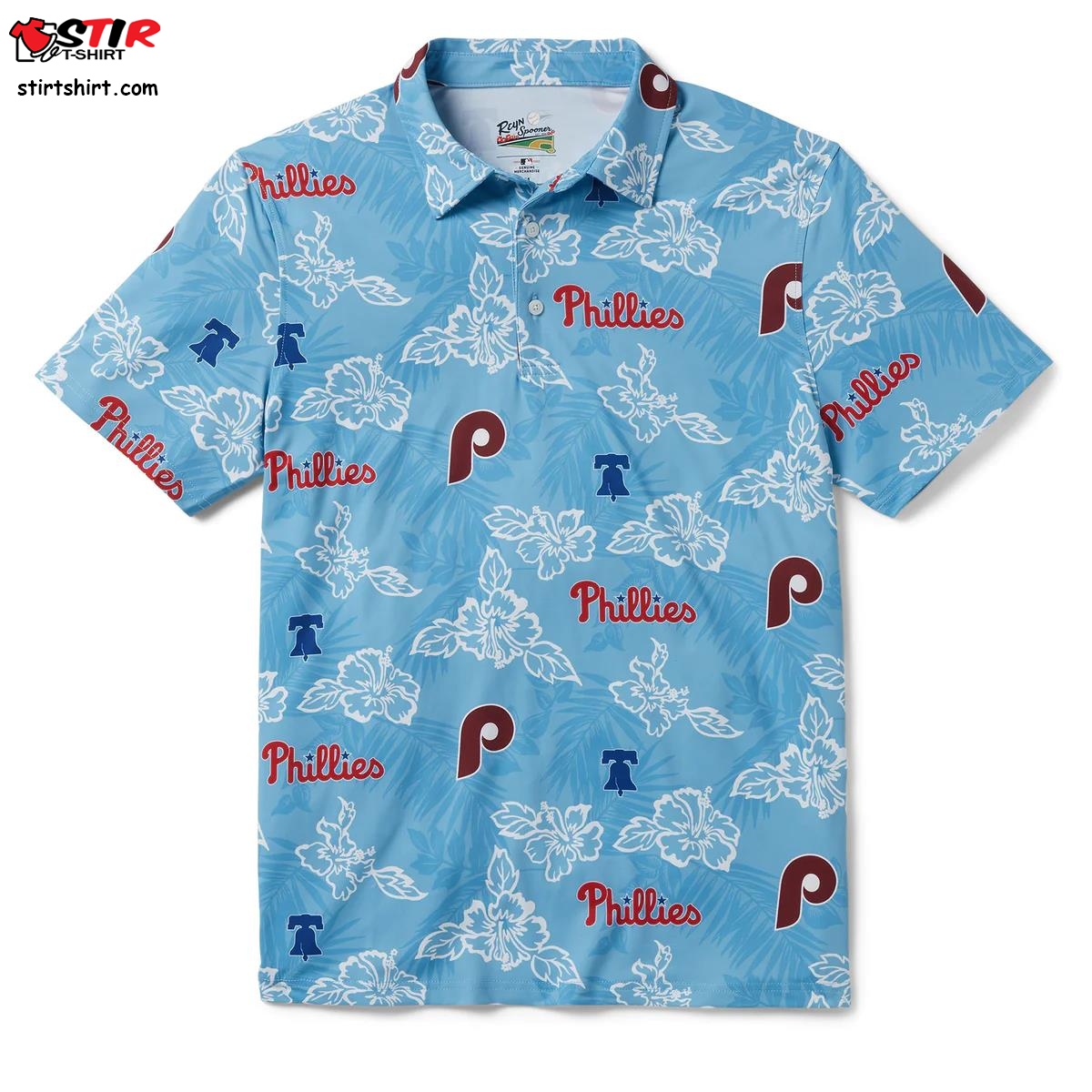 Philadelphia Phillies Pua Performance Polo   Performance Fabric  Hawaiian Phillies Shirt