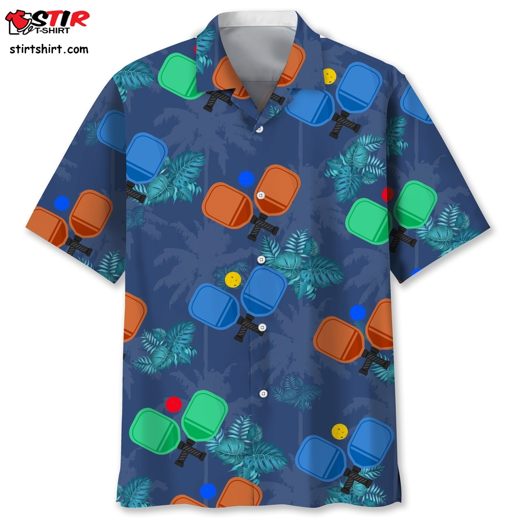 Pickleball Tropical Hawaiian Shirt  Colts 