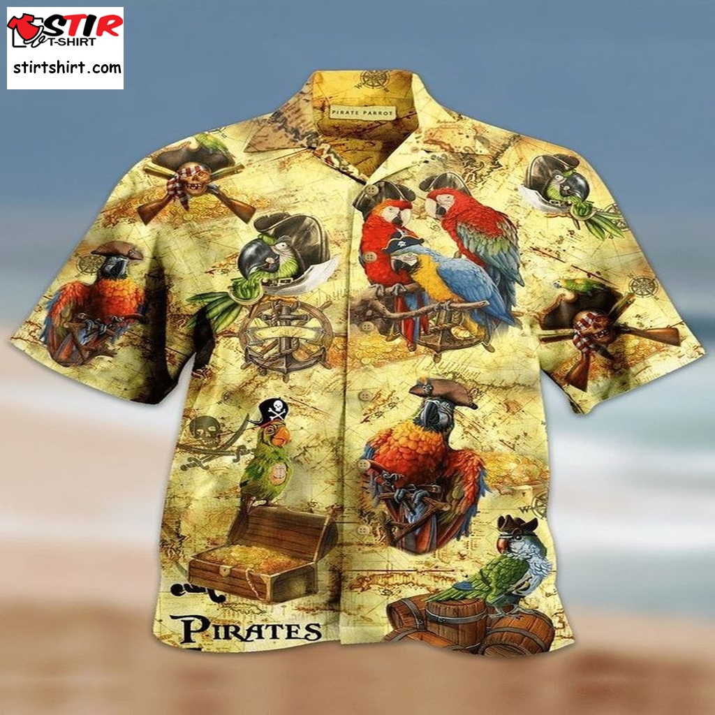 Pirate Parrot Hawaiian Shirt  Pirate 