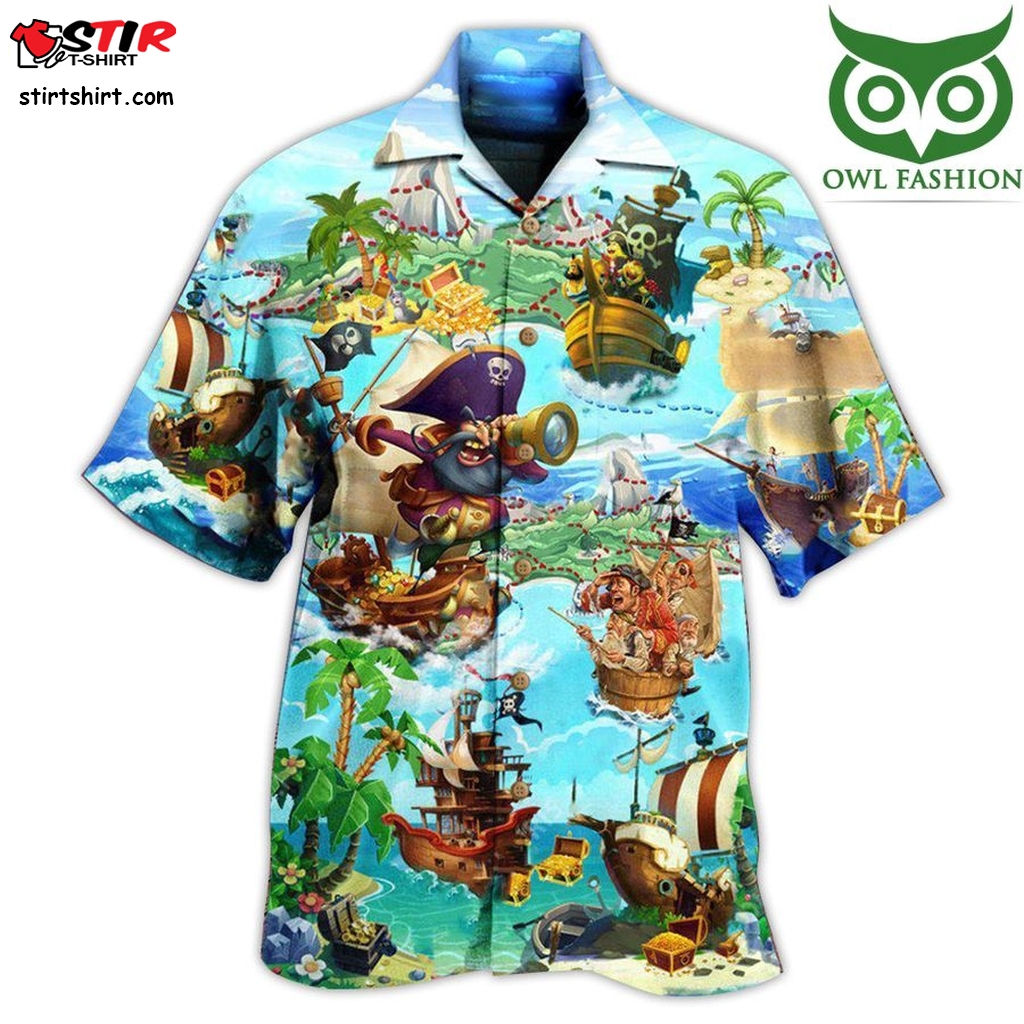 Pirates It Is Time Of Treasure Hunting Edition Hawaiian Shirt  Pirates  2021