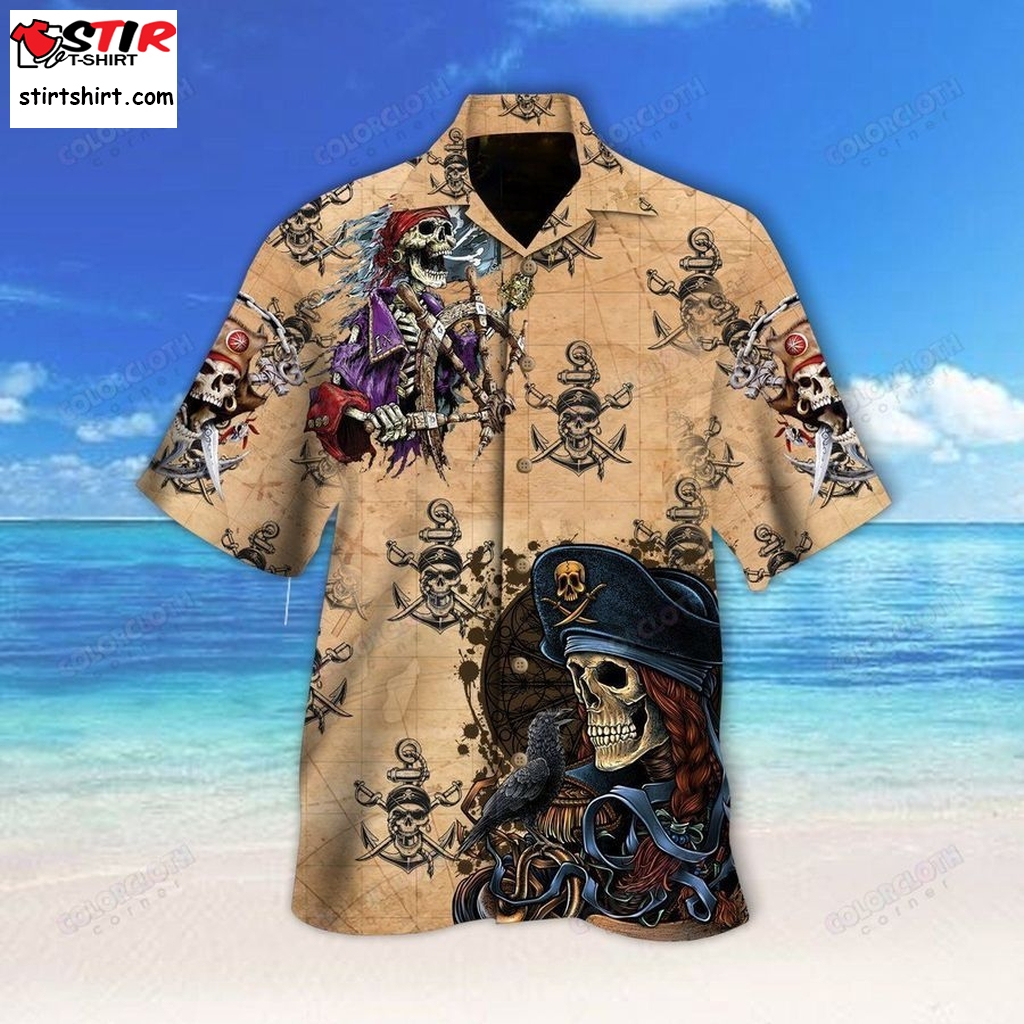 Pirates Skull Hawaiian Shirt Hl13901  Pirate 