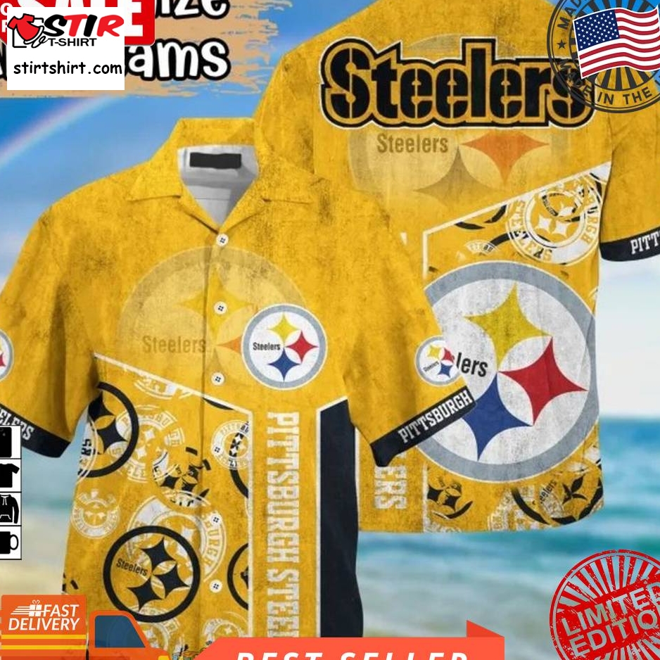 Pittsburgh Steelers Logo Nfl Hawaiian Shirt  Saleoff  Pittsburgh Steelers 