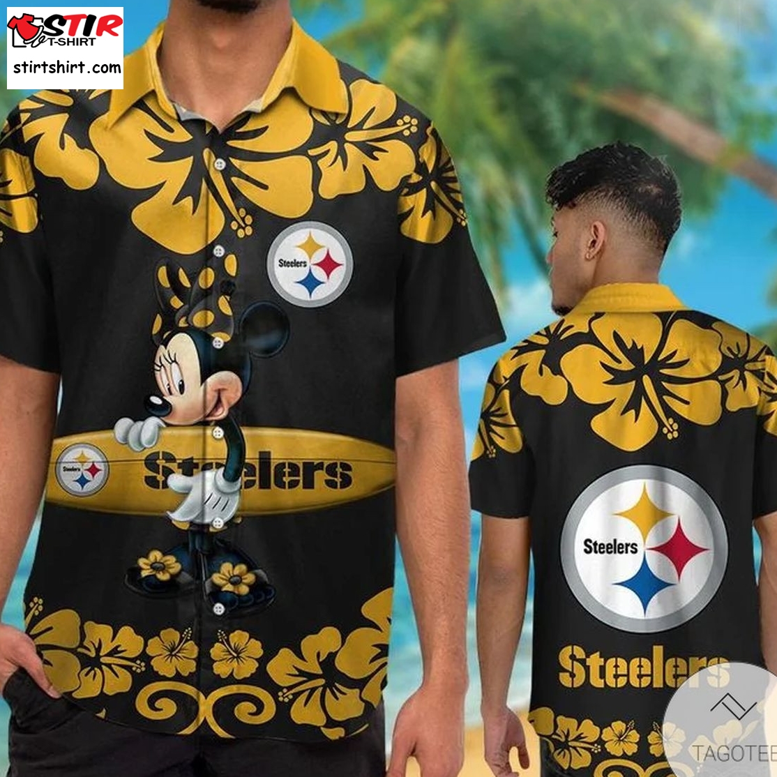 Pittsburgh Steelers  Minnie Mouse Hawaiian Shirt  Pittsburgh Steelers 