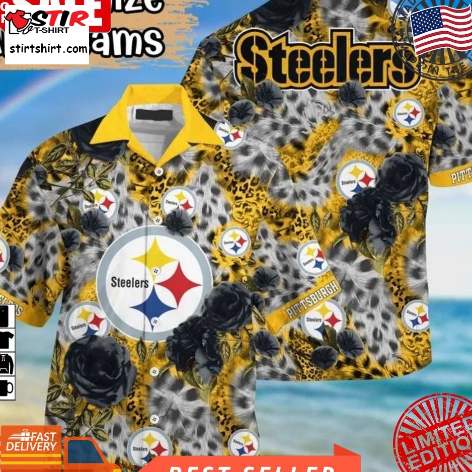 Pittsburgh Steelers Nfl Leopard Rose Hawaiian Shirt  Saleoff  Pittsburgh Steelers 