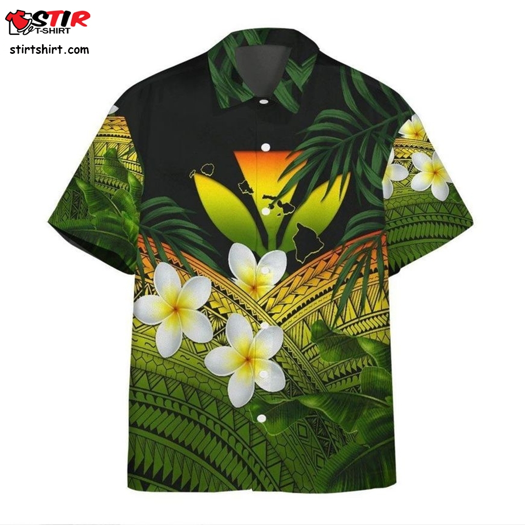 Plumeria Native Hawaiian Shirt  Andy Reid 