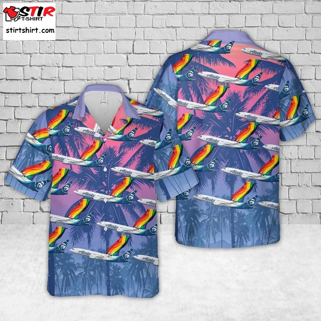 Pride Hawaiian Shirt, Alaska Fly With Pride Hawaiian Shirt, Lesbian, Lgbt Hawaiian  Lesbian 