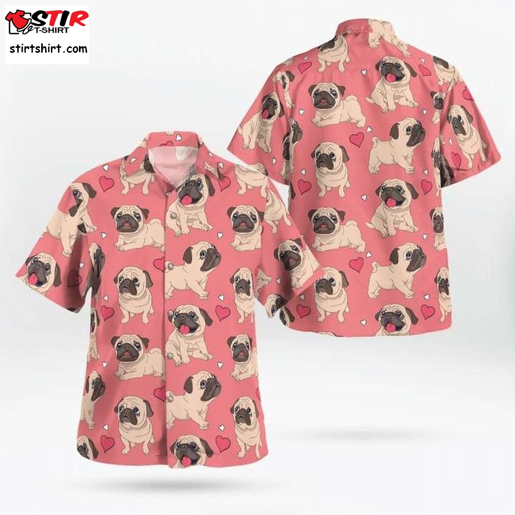 Pug Hawaiian Shirt  Pug 