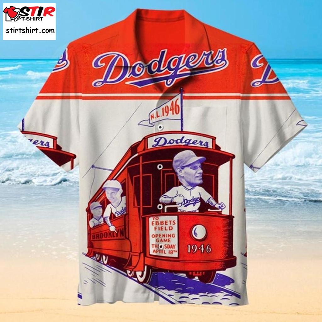 Vintage Los Angeles Dodgers Funny Hawaiian Shirt - Limotees