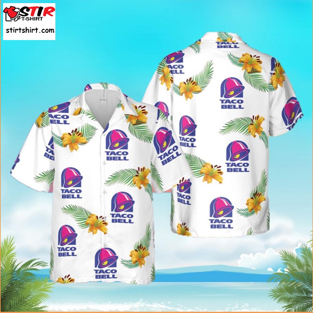 Retro Taco Bell Hawaiian Shirt Floral For Summer Gift  Hawaiian Taco Bell Shirt