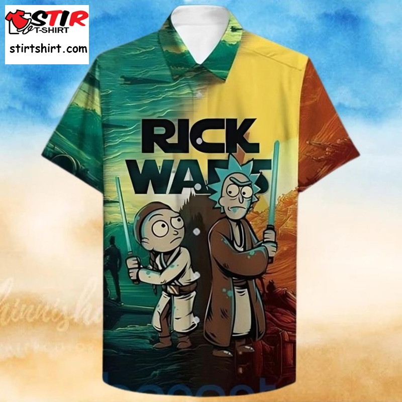 Rick Wars Rick And Morty Star Wars Hawaiian Shirt  Star Wars s
