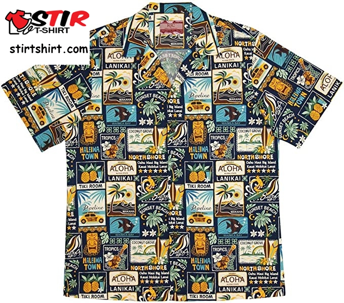 Rjc Men_S Vintage Islands Hawaiian Shirt  Vintage s