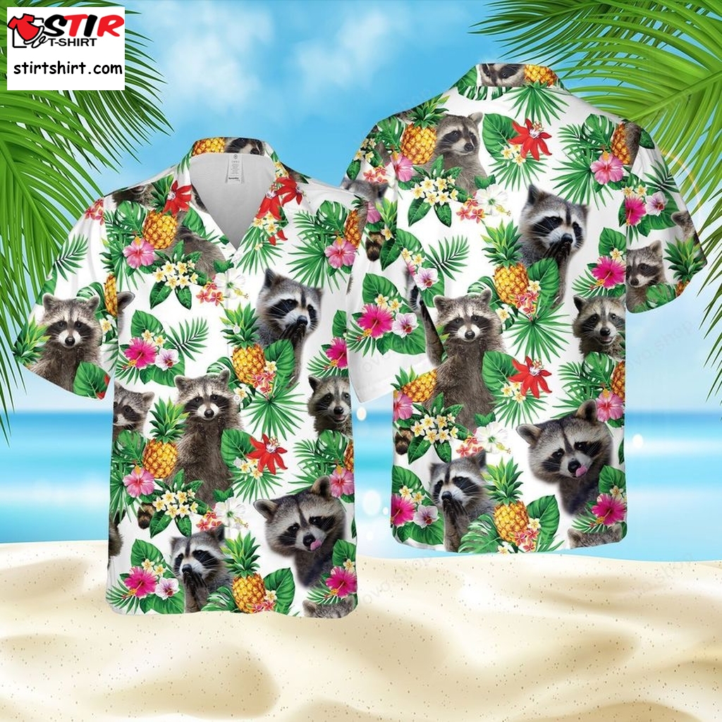 Rocket Raccoon Lovers Marvel Pineapple Hawaiian Shirt And Shorts