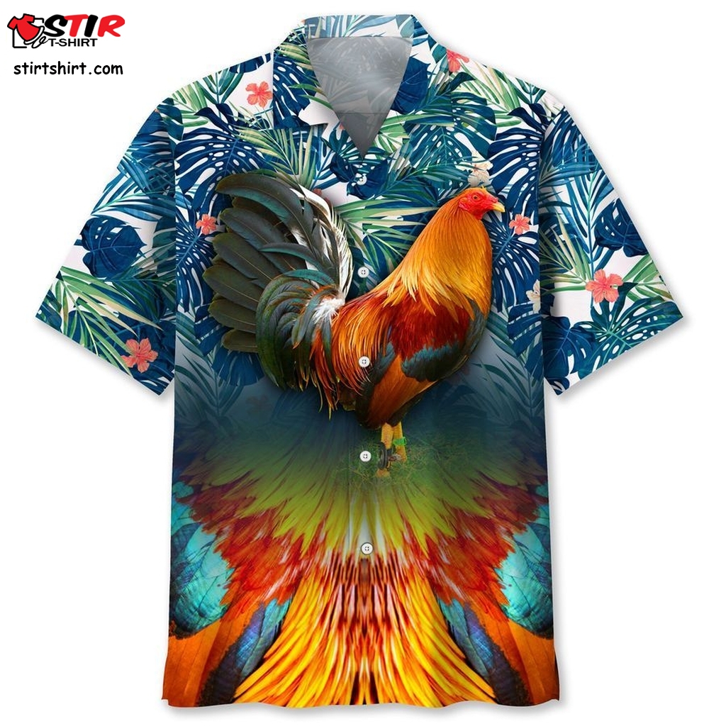 Rooster Hawaiian Shirt  Rooster Top Gun 