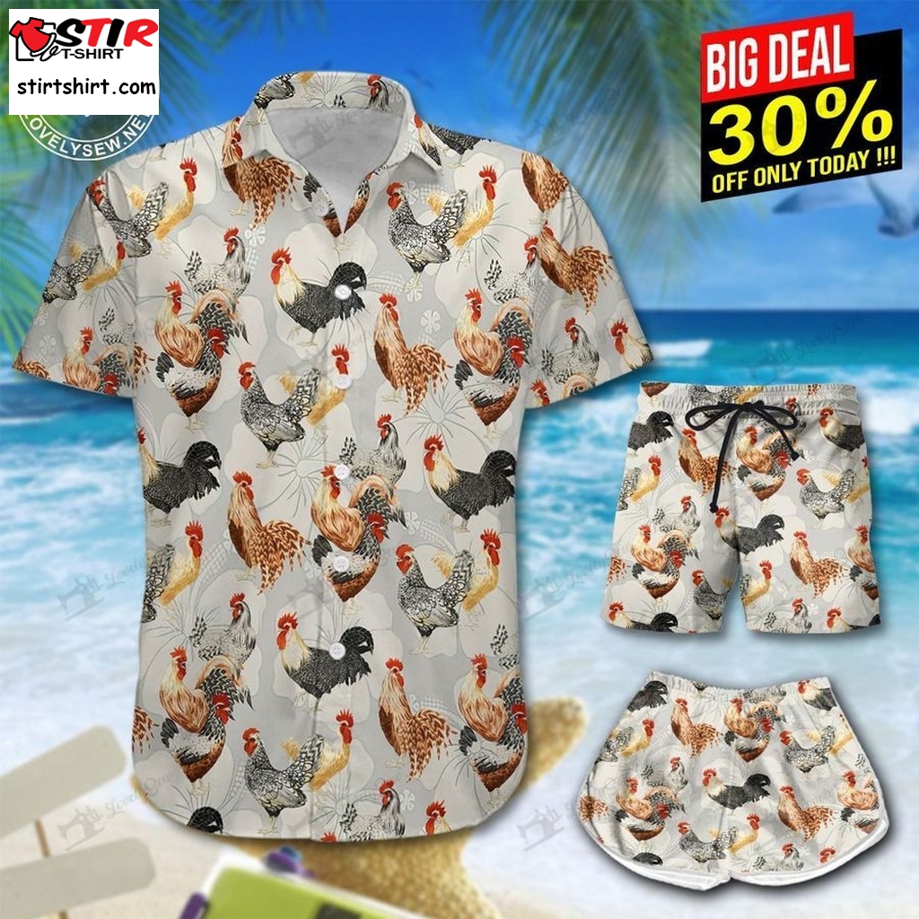 Roosters Hawaii Shirt And Shorts Hot21080905 Hoo21080905  Rooster Top Gun 