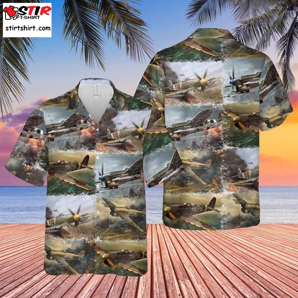 Royal Air Force Hawker Typhoon Hawaiian Shirt  Royal  Works