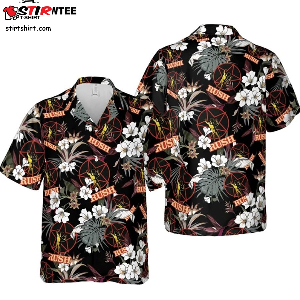 Rush Hawaiian Shirts, Rock Music, Rush Band Unisex Hawaiian Shirt, Short Sleeve Hawaiian Shirt For Men, Women