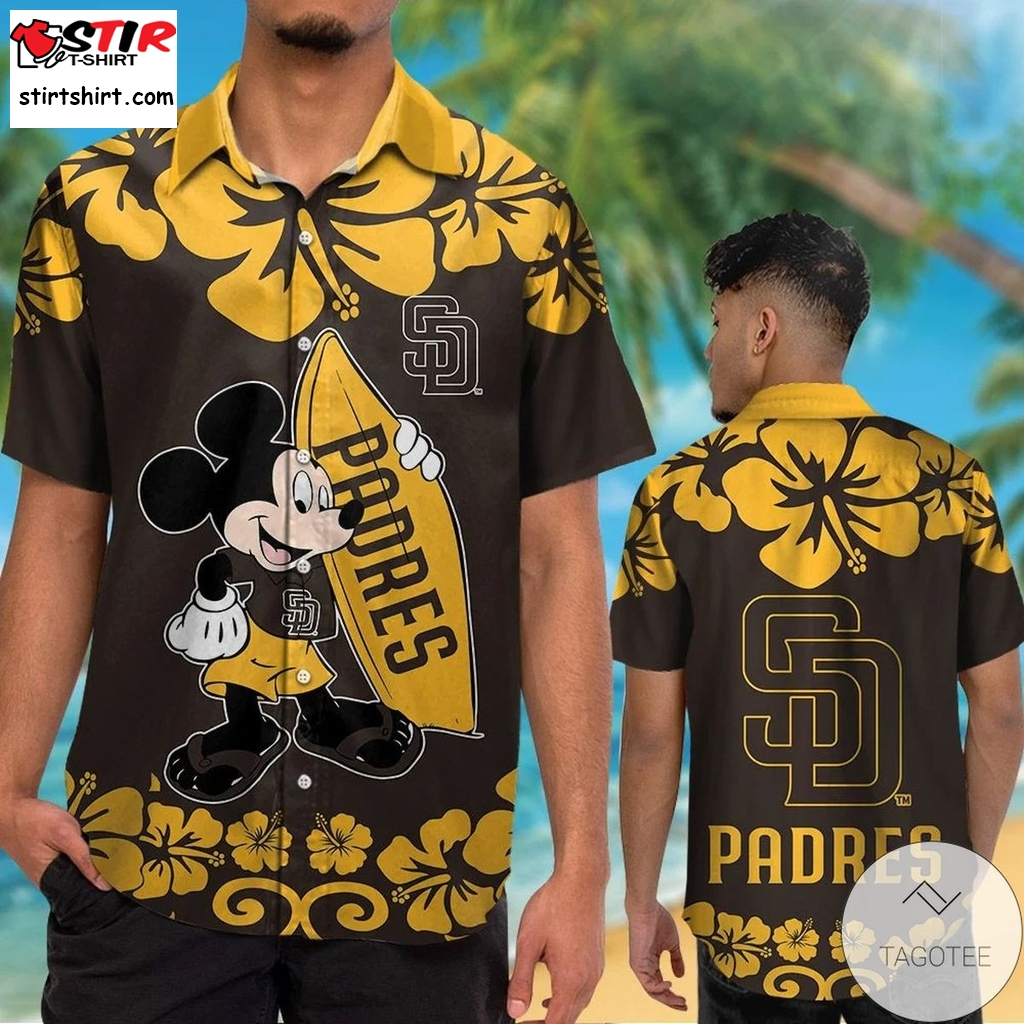 San Diego Padres Mickey Mouse Hawaiian Shirt