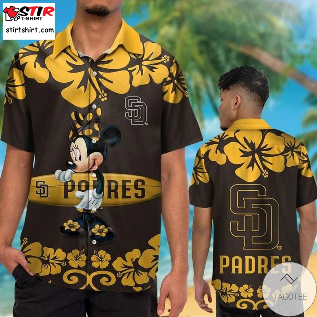 San Diego Padres Minnie Mouse Hawaiian Shirt