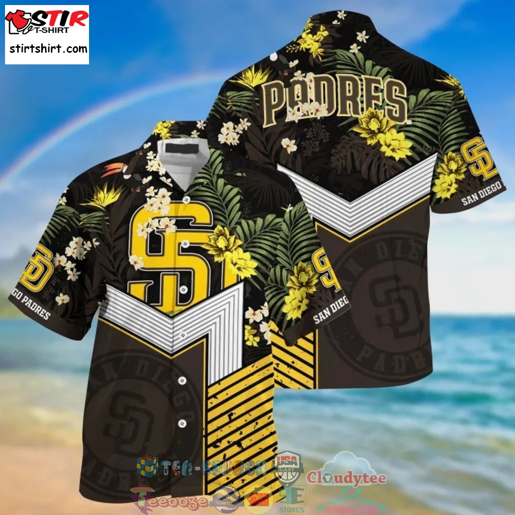 San Diego Padres Mlb Tropical Hawaiian Shirt And Shorts  Saleoff