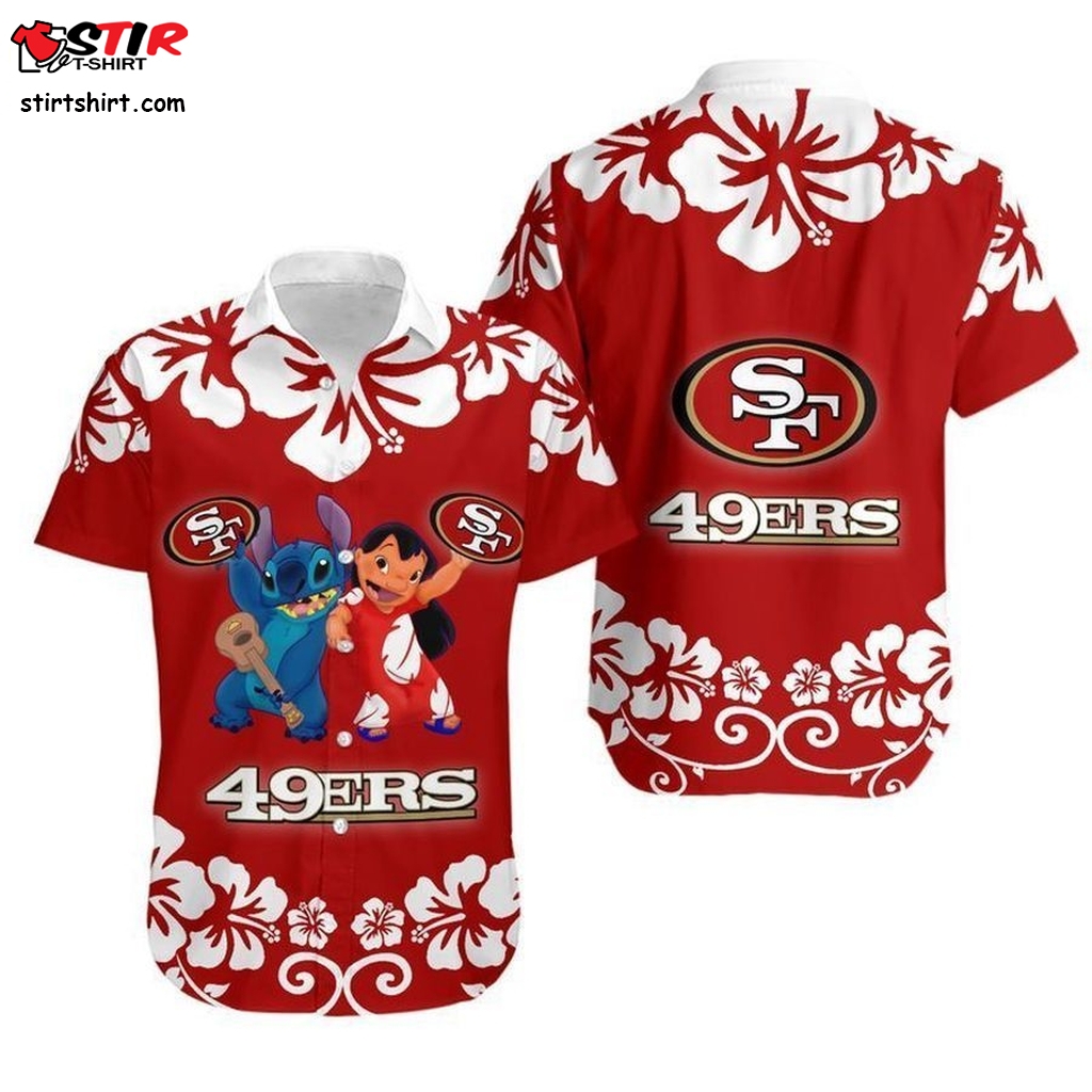 San Francisco 49Ers Lilo And Stitch Hawaii Shirt And Shorts Summer Collection H97